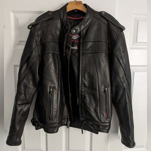 Quality Biker Leather Jacket Milwaukee Motorcycle Company
